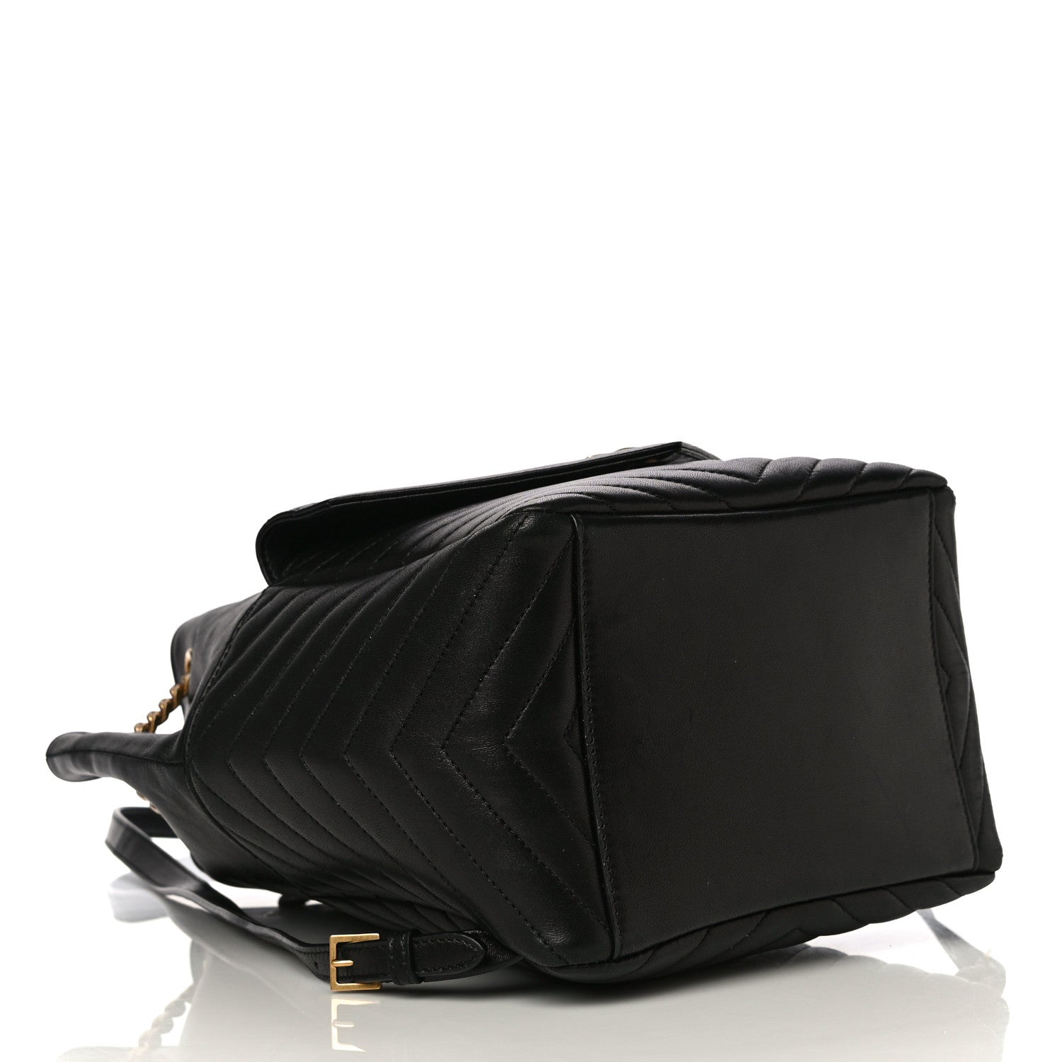 Saint Laurent Lambskin Matelasse Monogram Joe Backpack Black 4 of 19