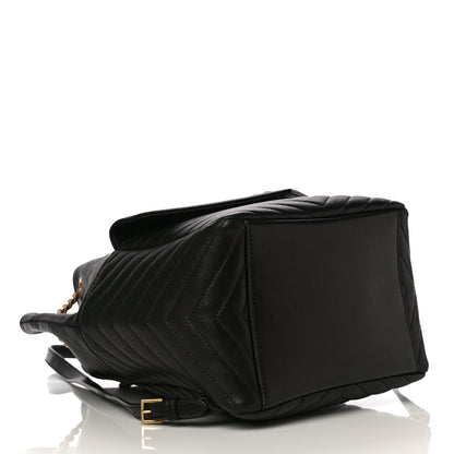 Saint Laurent Lambskin Matelasse Monogram Joe Backpack Black 4 of 19