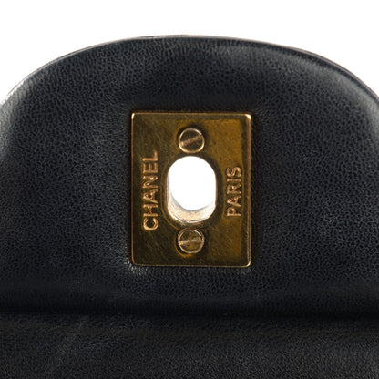 Chanel Lambskin Quilted Maxi Double Flap Black 6 of 9