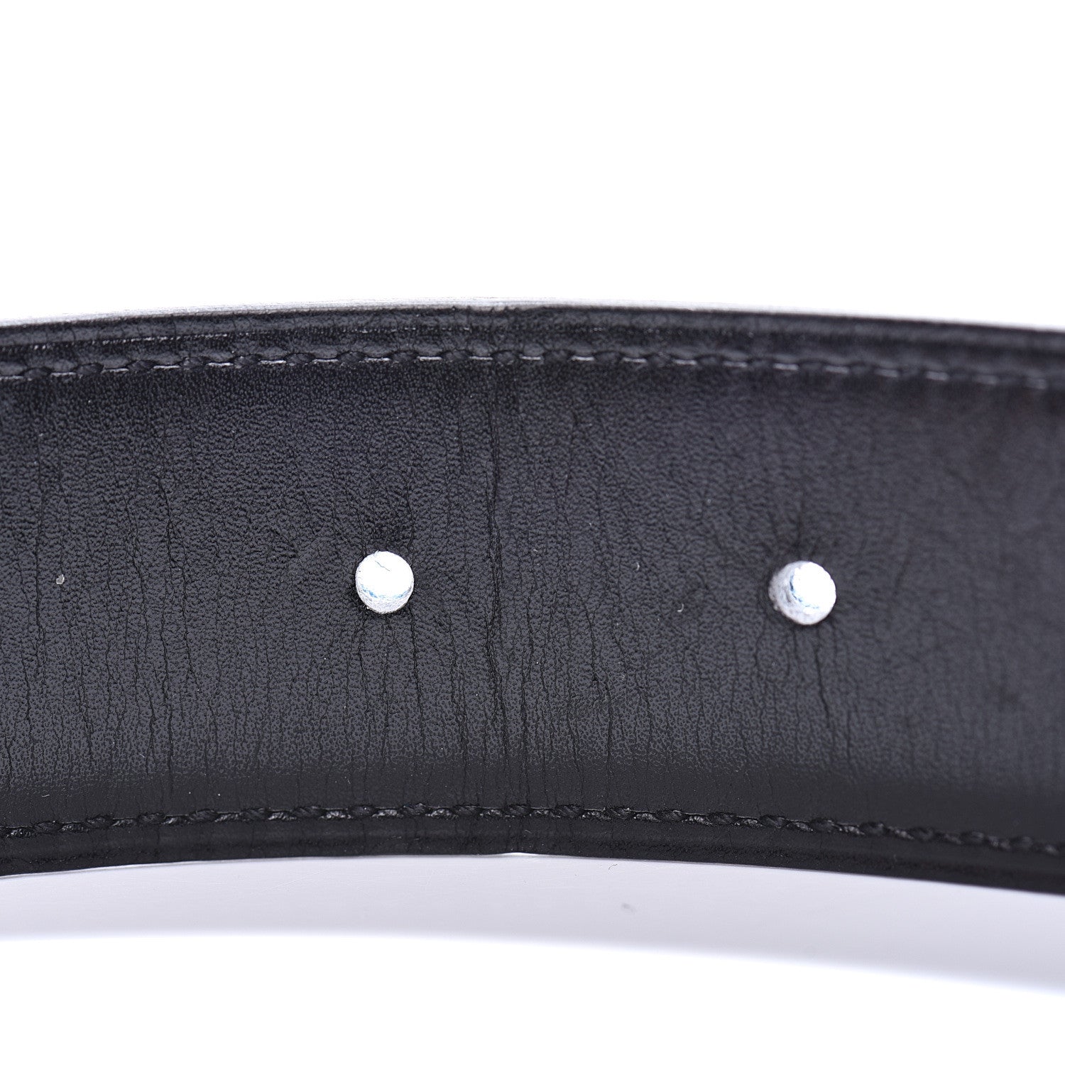 Hermes Box Togo 32mm H Belt 90 Black Blue Jean 4 of 5
