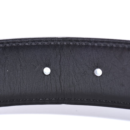 Hermes Box Togo 32mm H Belt 90 Black Blue Jean 4 of 5