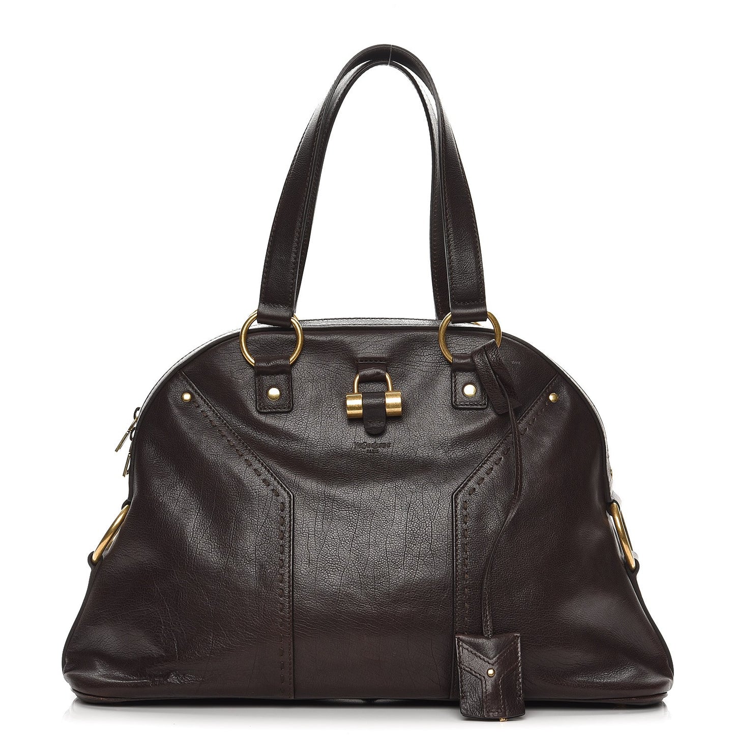 Calfskin Large Muse Dark Brown