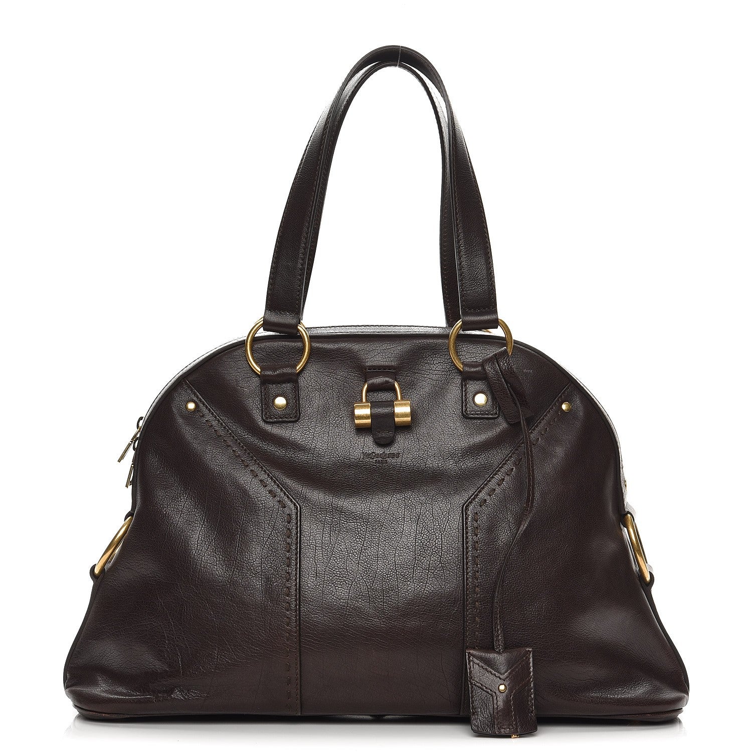 Saint Laurent Calfskin Large Muse Dark Brown 1 of 9
