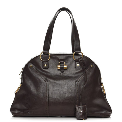 Saint Laurent Calfskin Large Muse Dark Brown 1 of 9