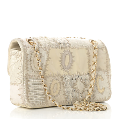 Chanel Tweed Patchwork Medium Single Flap White 3 of 13