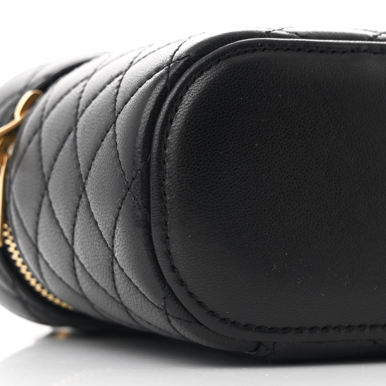 Saint Laurent Lambskin Quilted Mini Gaby Vanity Case Black 8 of 10