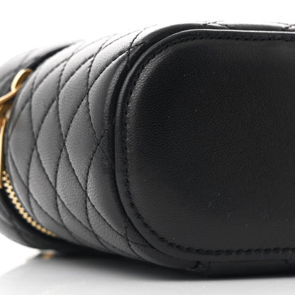 Saint Laurent Lambskin Quilted Mini Gaby Vanity Case Black 8 of 10