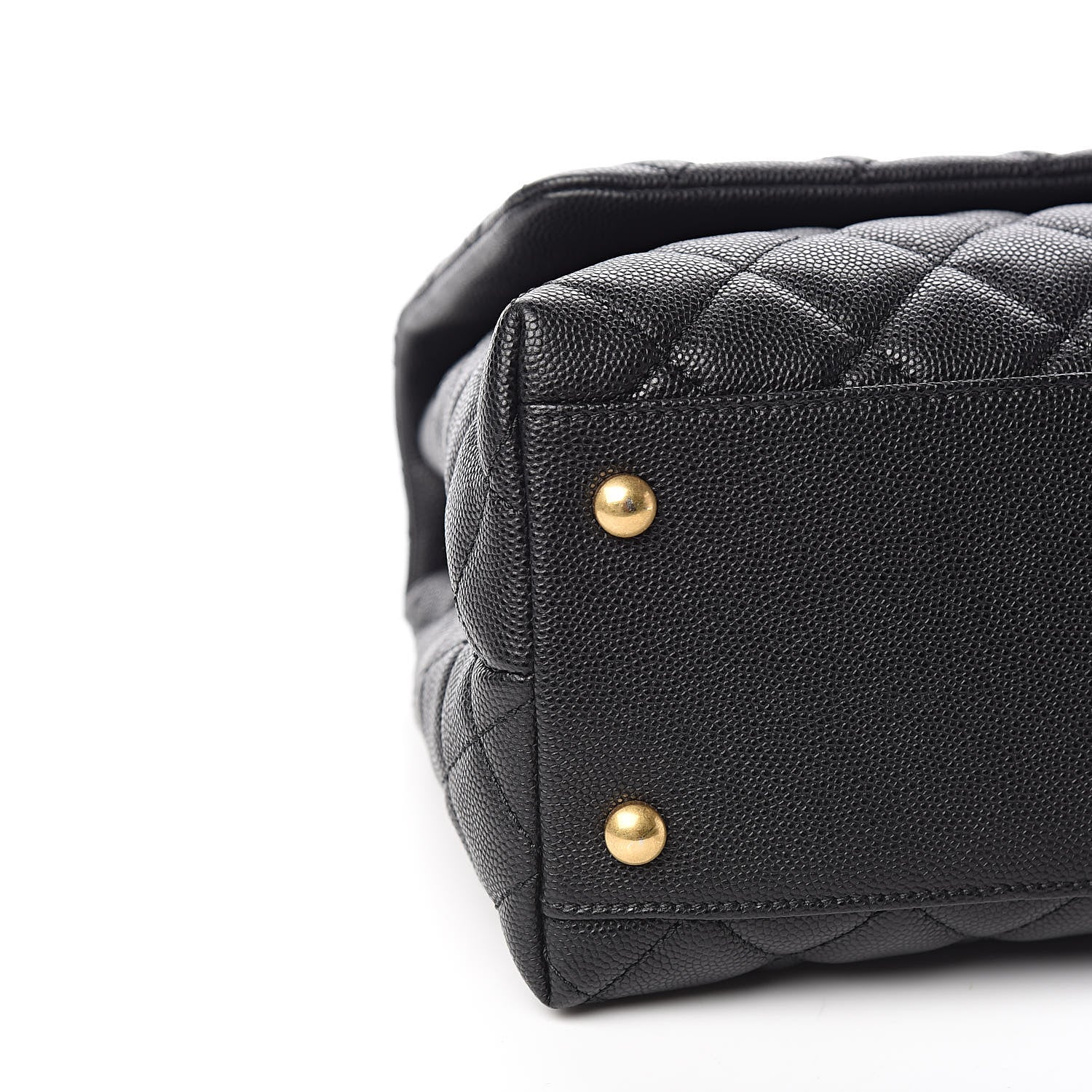 Chanel Caviar Lizard Embossed Quilted Small Coco Handle Flap Black 8 of 11