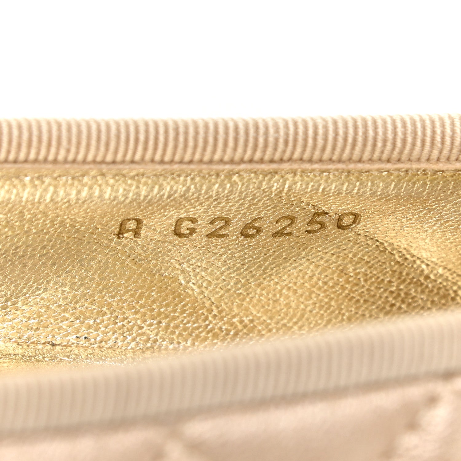 Chanel Iridescent Lambskin Quilted CC Cap Toe Ballerina Flats 38.5 Beige 12 of 16