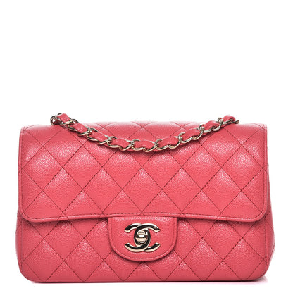 Chanel Caviar Quilted Mini Rectangular Flap Dark Pink 1 of 8