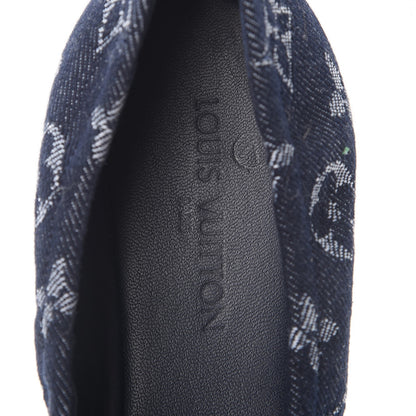 Louis Vuitton Monogram Denim Elba Ballerina Flats 36 Marine 9 of 10