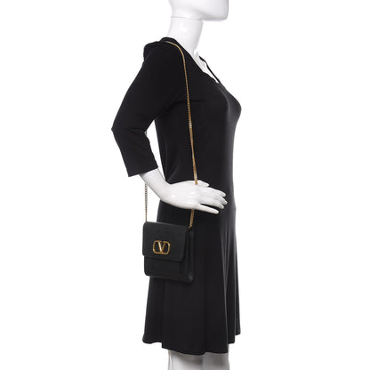 Valentino Garavani Calfskin VLogo Crossbody Bag Black 2 of 10