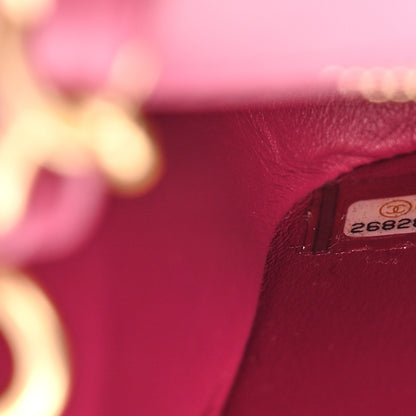 Chanel Matte Alligator Mini Flap Pink 7 of 11