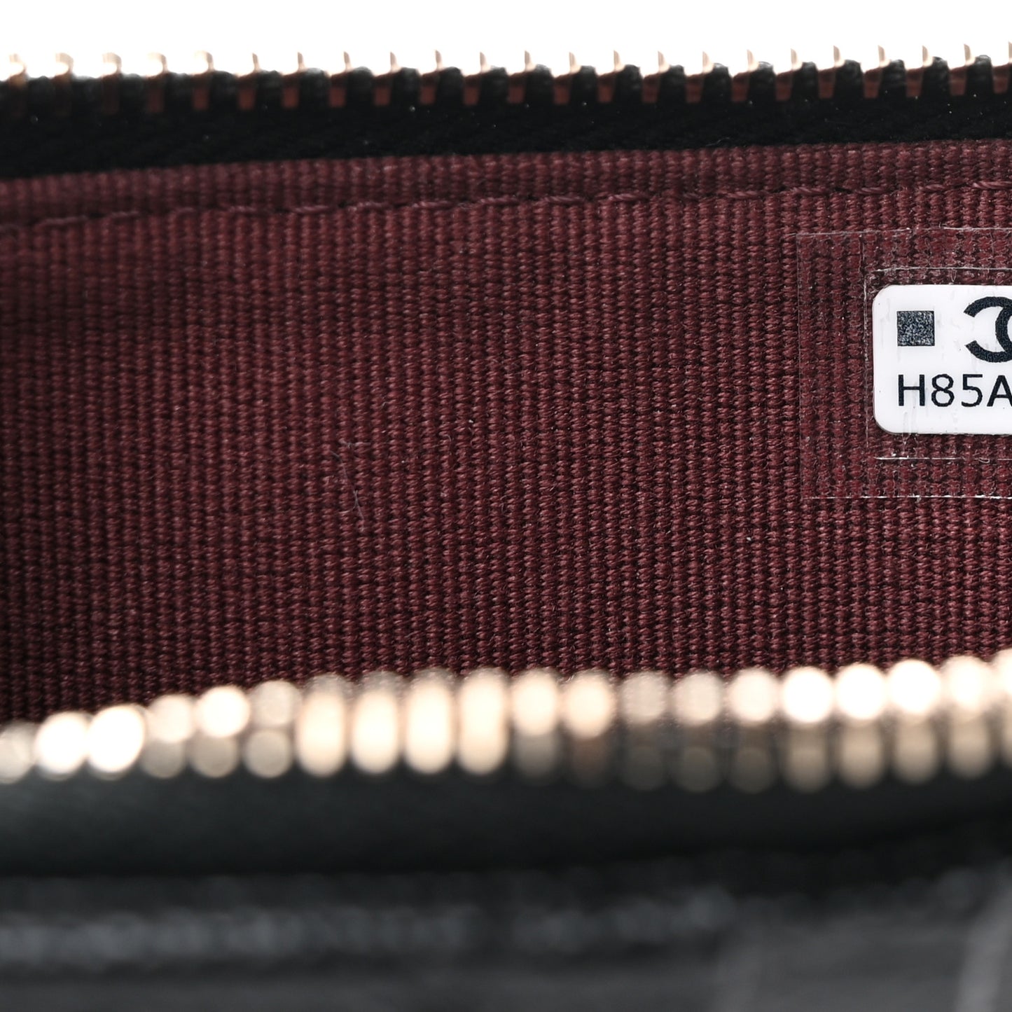 Caviar Quilted Flap Zip Card Holder Black