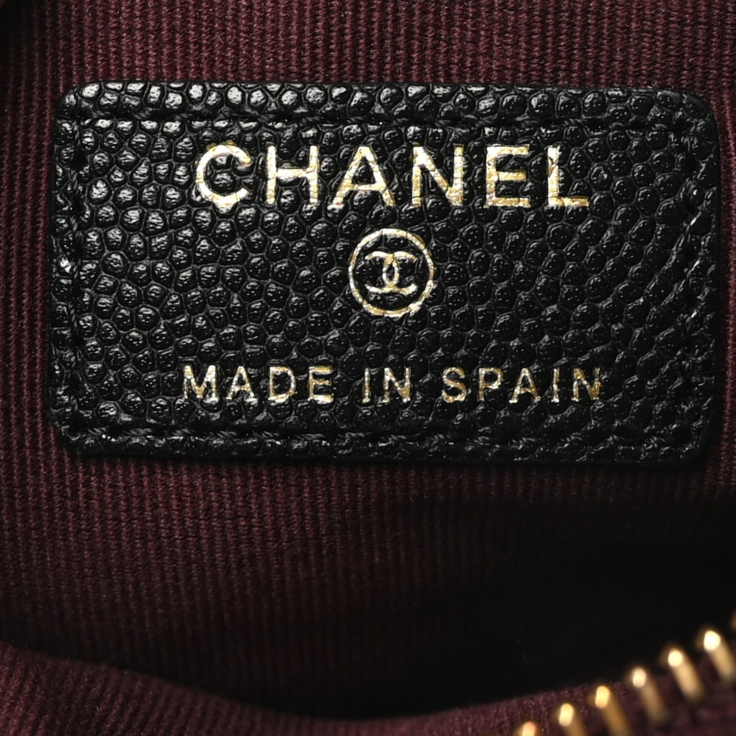 Chanel Caviar Quilted Small Cosmetic Case Black 7 of 9