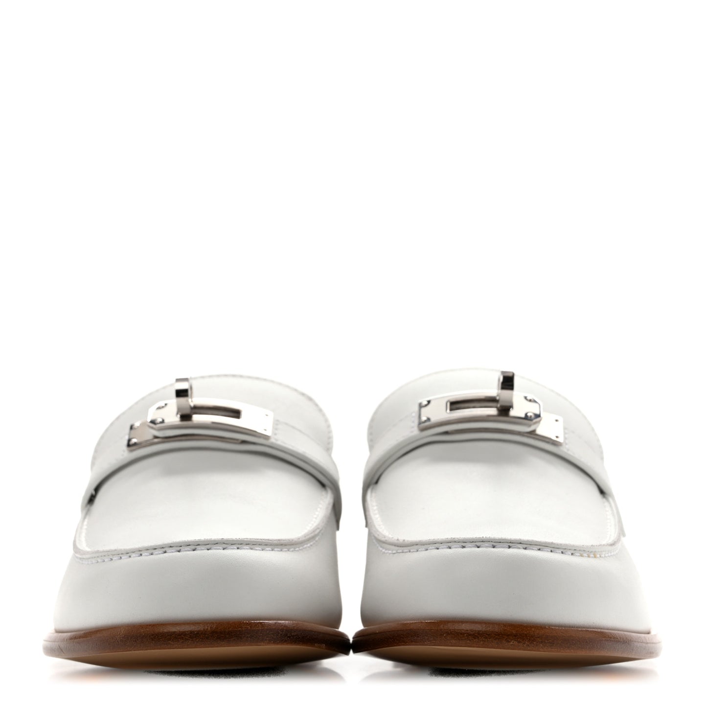 Calfskin Womens Destin Loafers 36 White