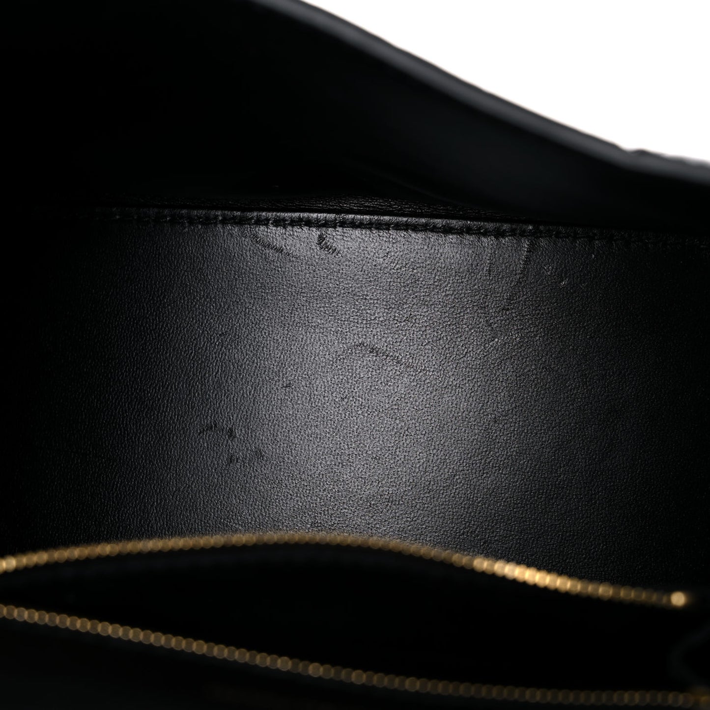 Shiny Calfskin Crocodile Embossed Small Hourglass Top Handle Bag Black
