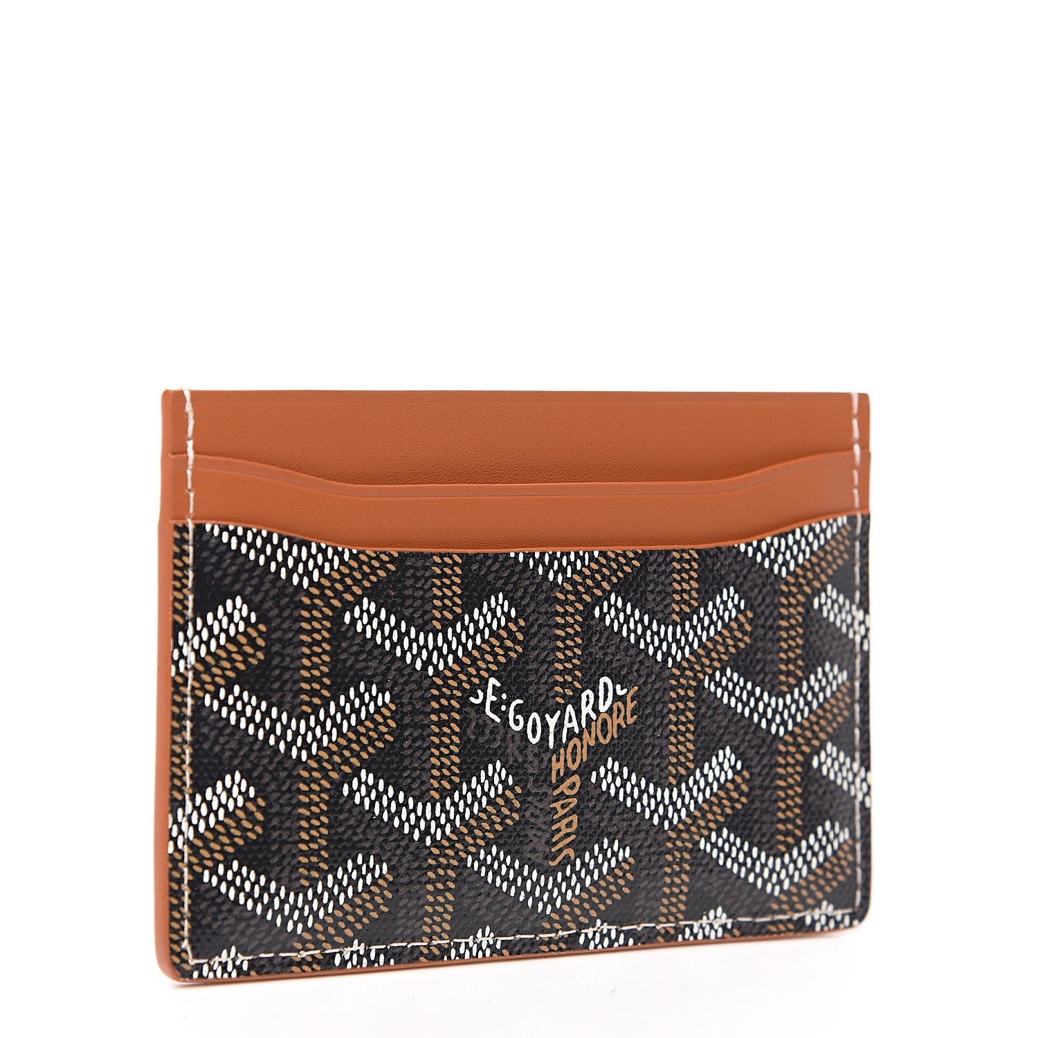 Goyard Goyardine Saint Sulpice Card Holder Black Gold 2 of 5