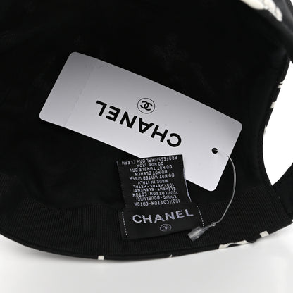 Chanel Cotton Cap Hat Black White 8 of 8