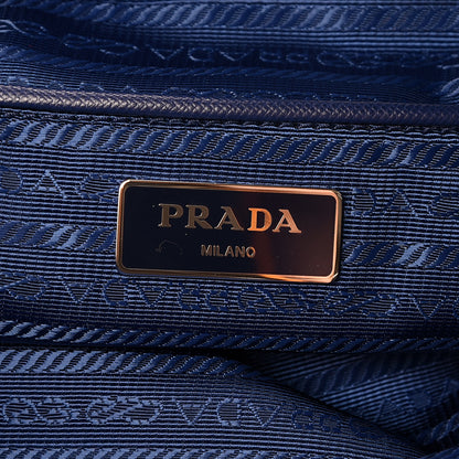 Prada Tessuto Nylon Saffiano Floral Print Tote Baltico Dis Primule 11 of 19