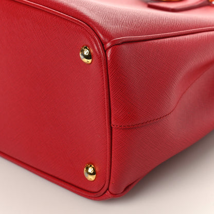 Prada Saffiano Medium Galleria Double Zip Tote Fuoco 8 of 8
