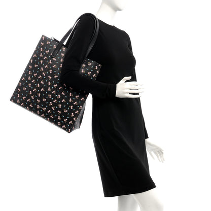 Givenchy Coated Canvas Hibiscus Print Medium Stargate Shopper Tote Black Multicolor 2 of 8