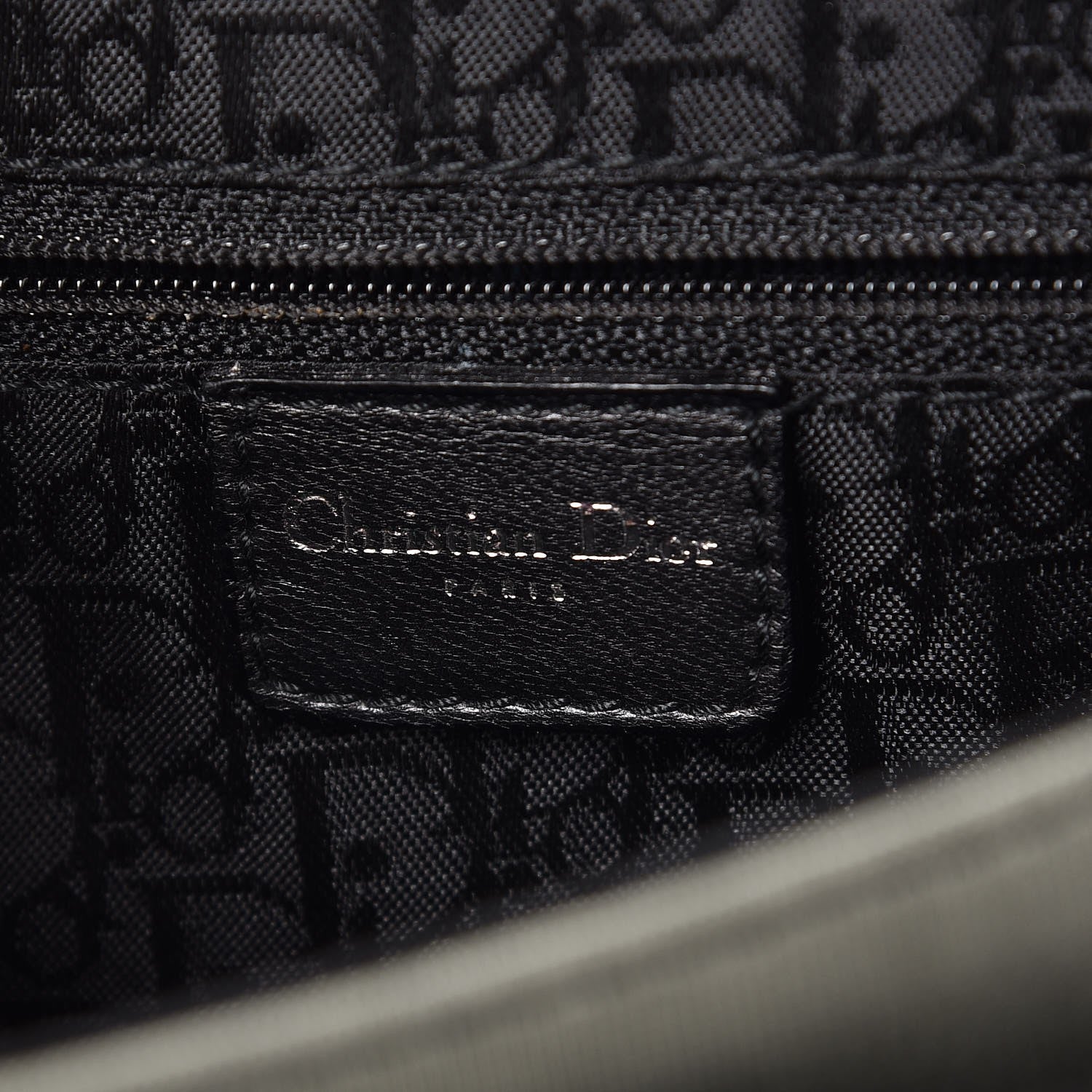 Christian Dior Silk Jersey Crystal Hardcore Bag Grey Black 6 of 8
