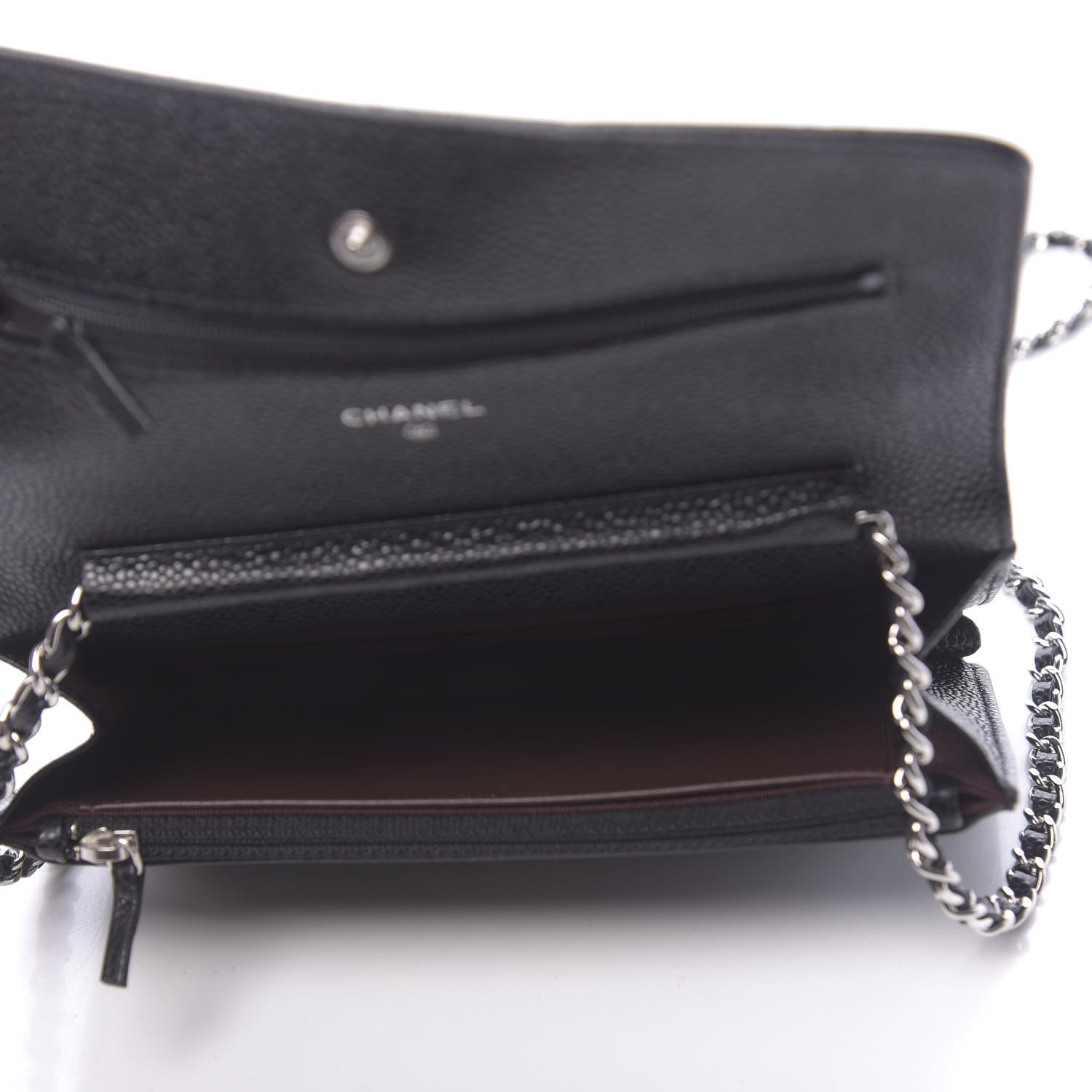 Chanel Caviar Quilted Wallet On Chain WOC Black 5 of 12