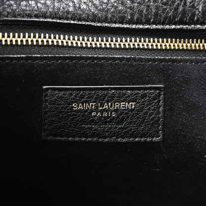 Saint Laurent Grained Deerskin Bea Tote Black 6 of 10