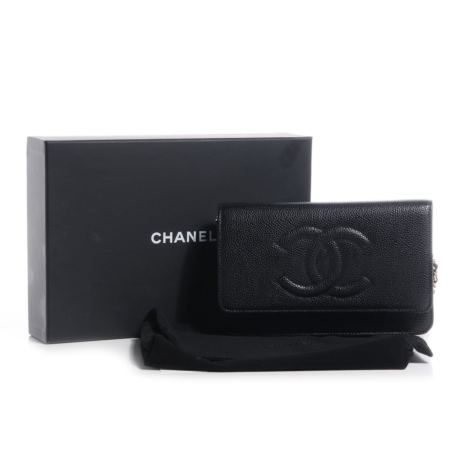 Caviar Timeless CC Wallet on Chain WOC Black