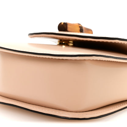 Gucci Calfskin Super Mini Bamboo 1947 Top Handle Chain Bag Light Beige 10 of 10