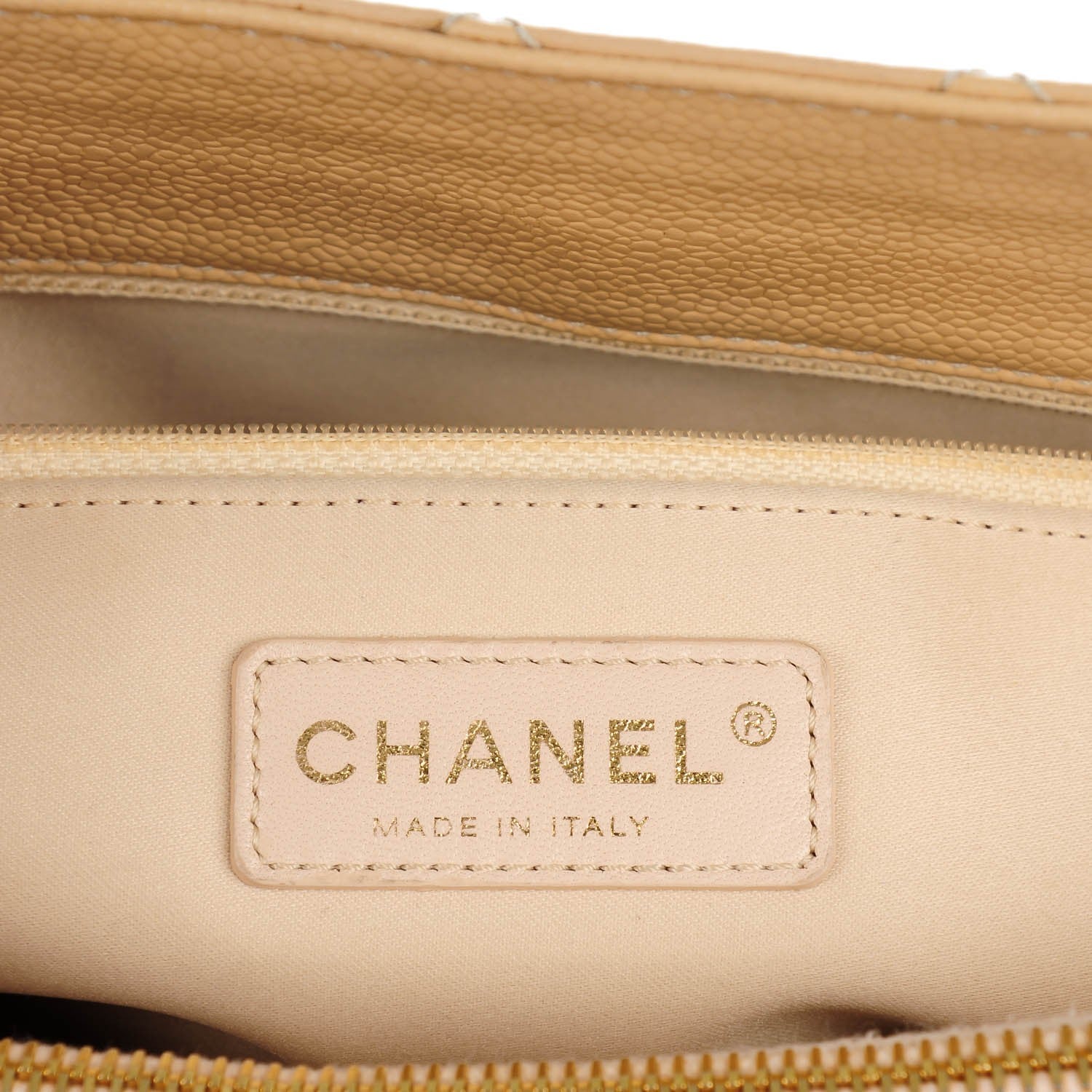 Chanel Caviar Quilted Grand Shopping Tote GST Beige Clair 6 of 7