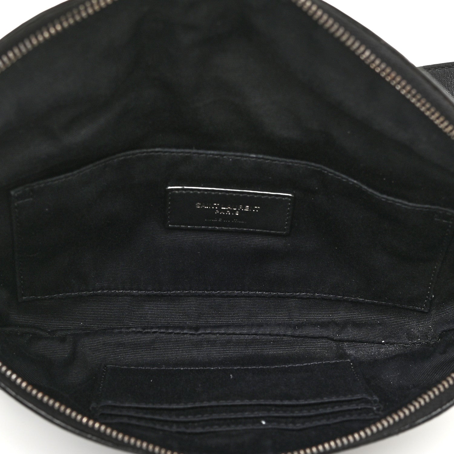 Saint Laurent Calfskin Monogram Belt Bag Black 5 of 19