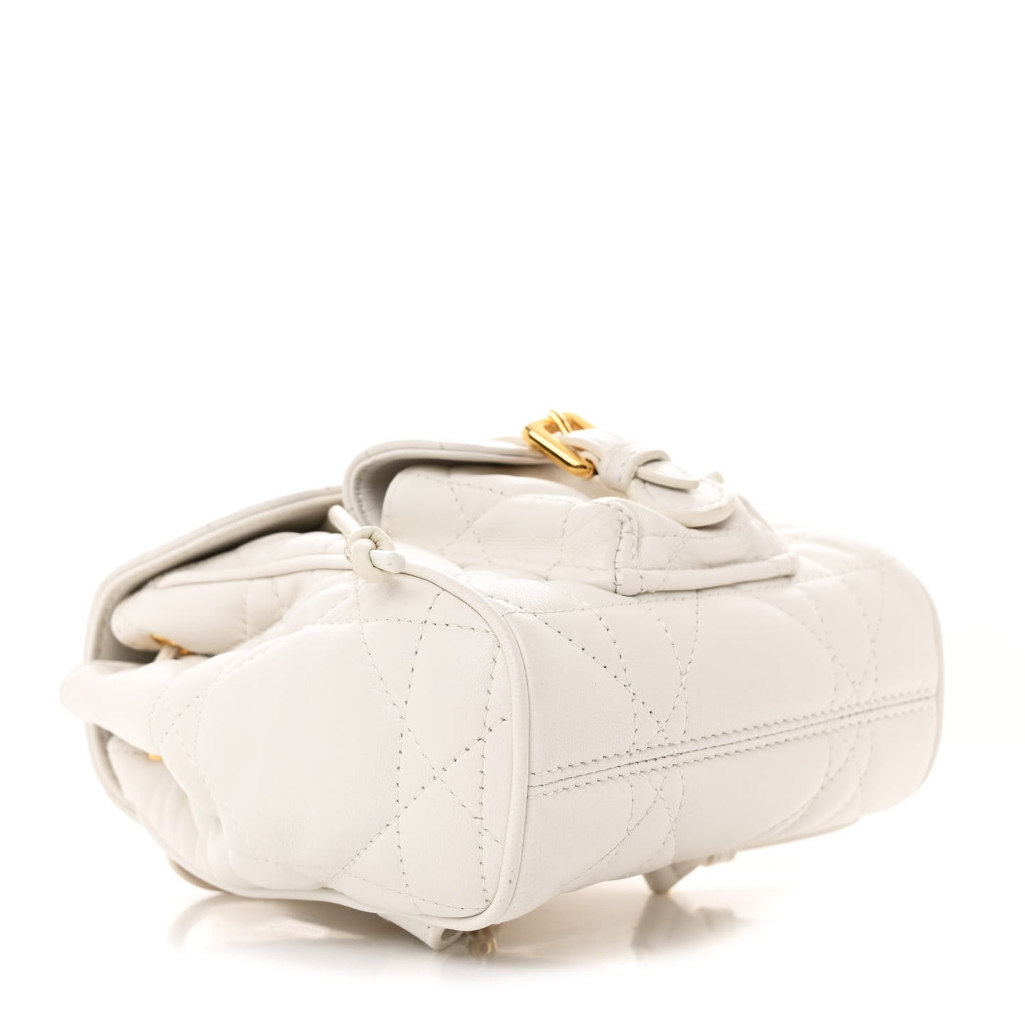 Lambskin Macrocannage Nano Caro Backpack Latte