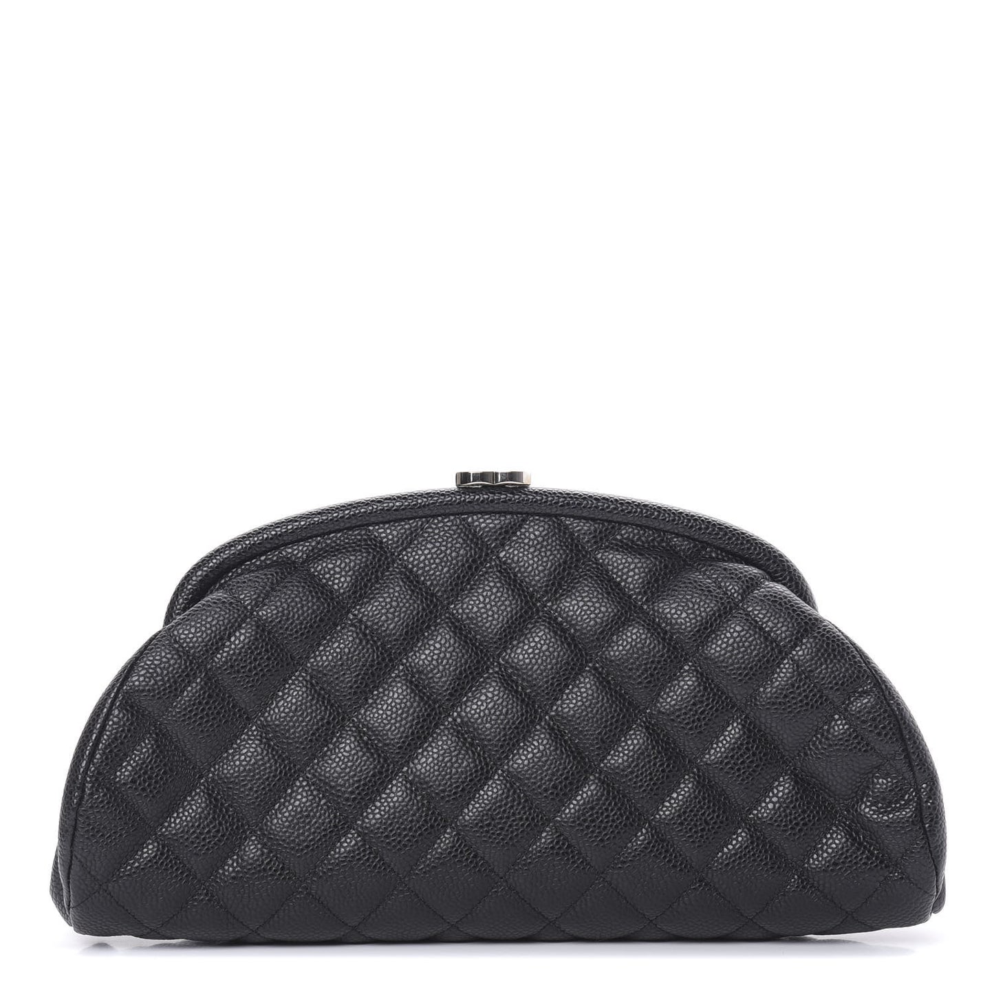 Caviar Quilted Timeless Clutch Black