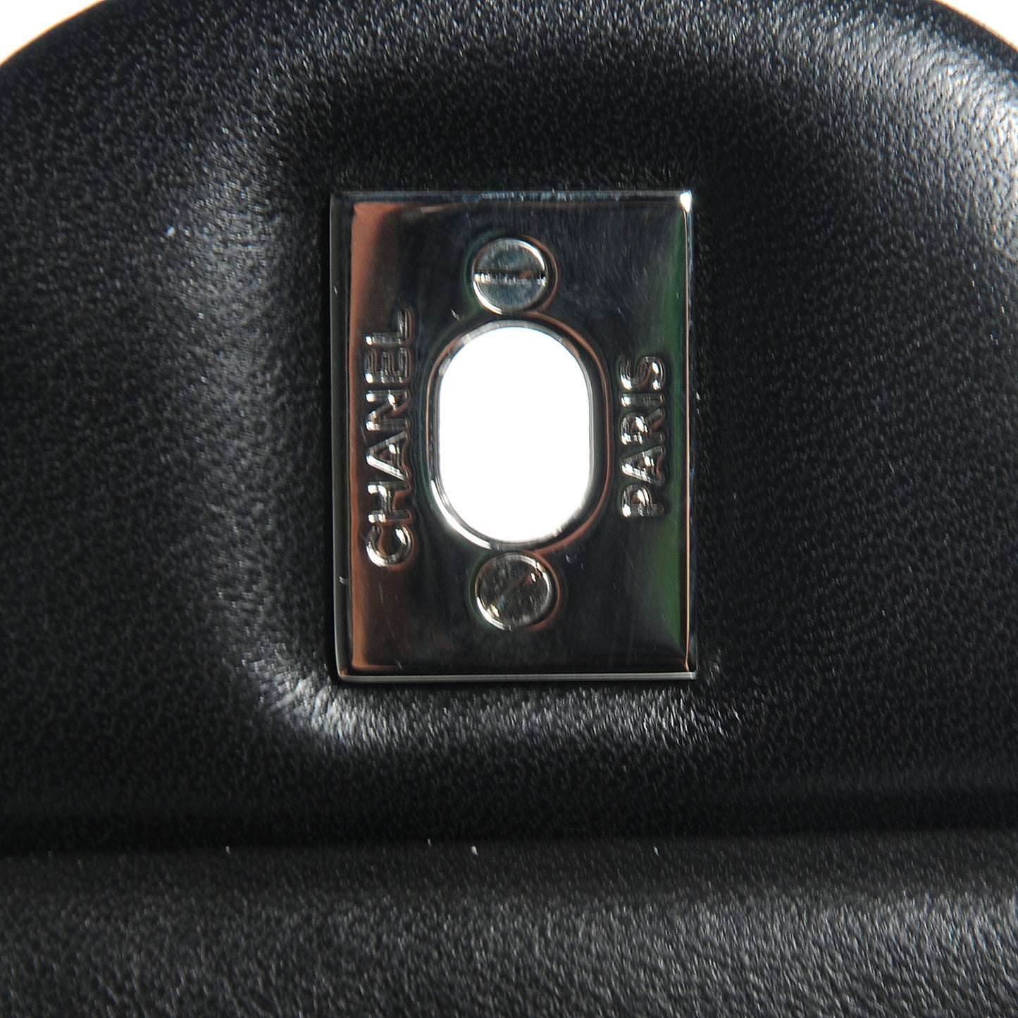 Lambskin Quilted Maxi Double Flap Black