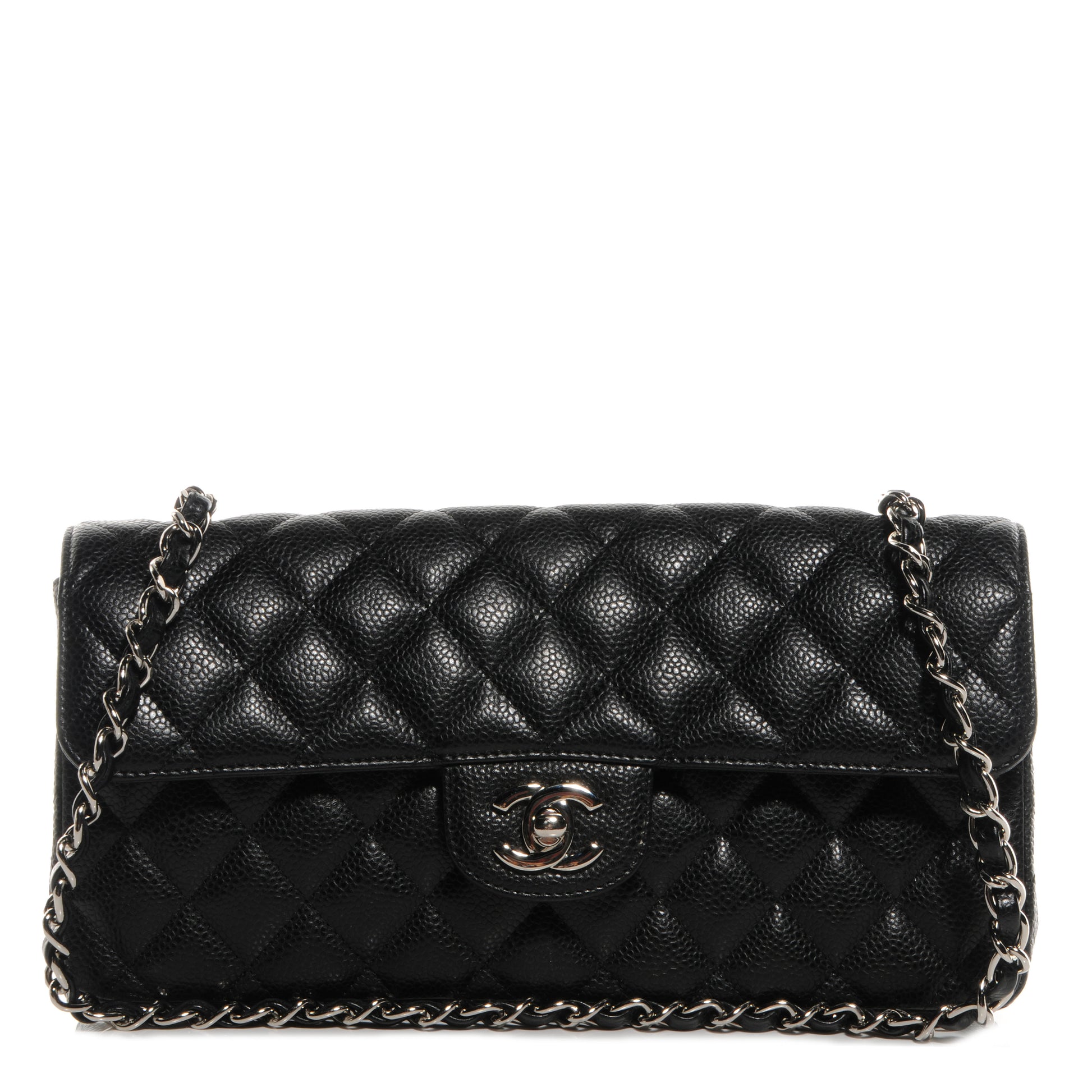 Chanel Caviar East West Flap Black 1 of 8
