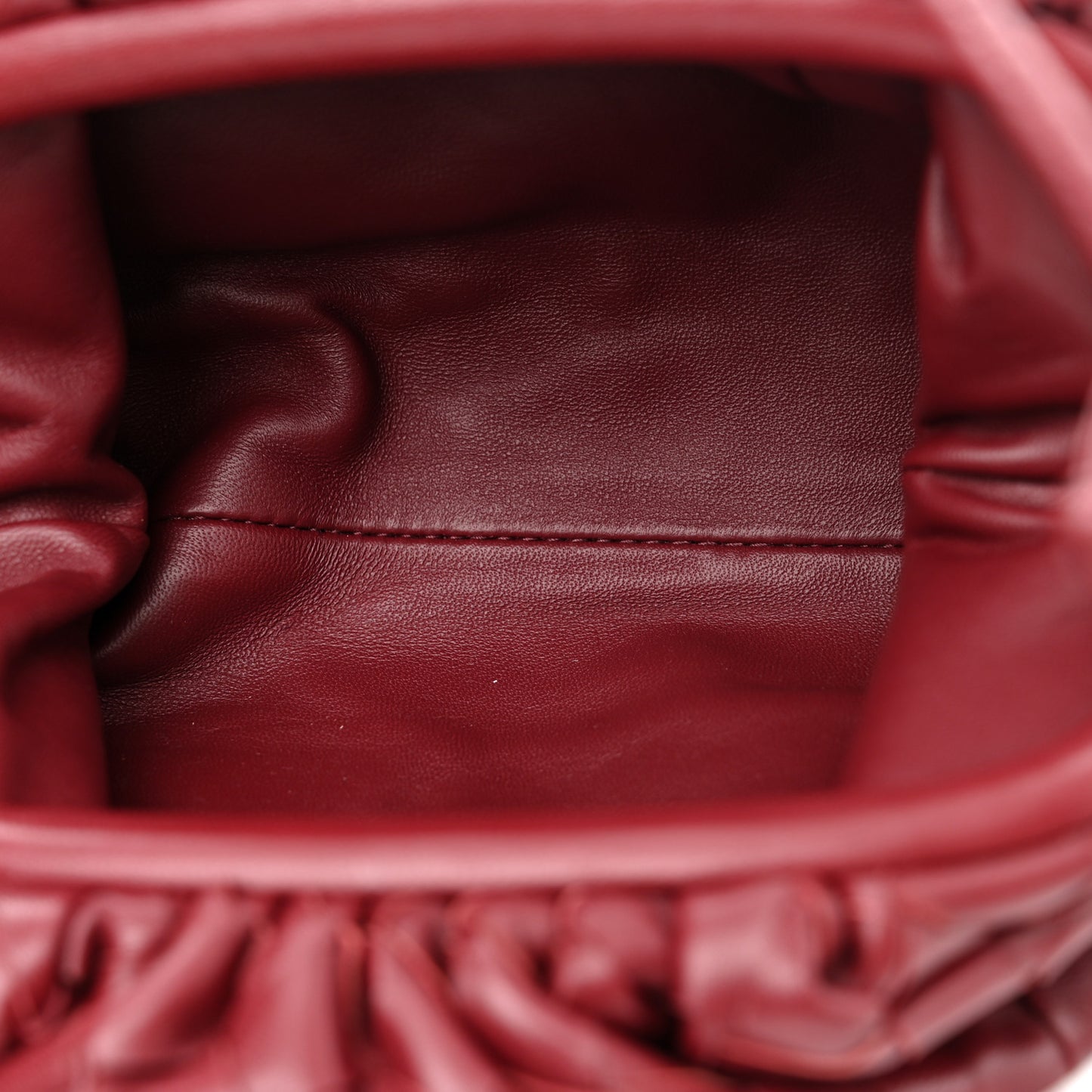 Nappa Intrecciato The Mini Pouch Bordeaux