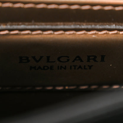 Bulgari Metallic Calfskin Serpenti Forever Top Handle Bronze 7 of 10