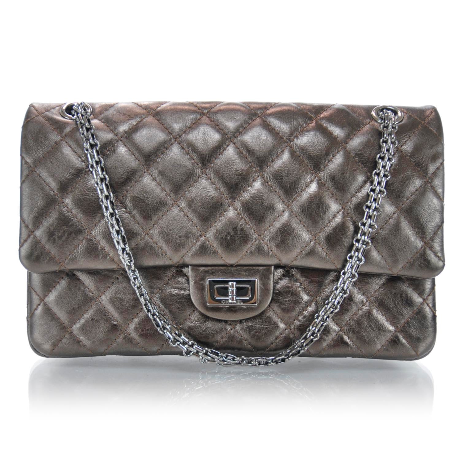 Chanel Calfskin 2.55 Reissue 226 Flap Bronze 1 of 9