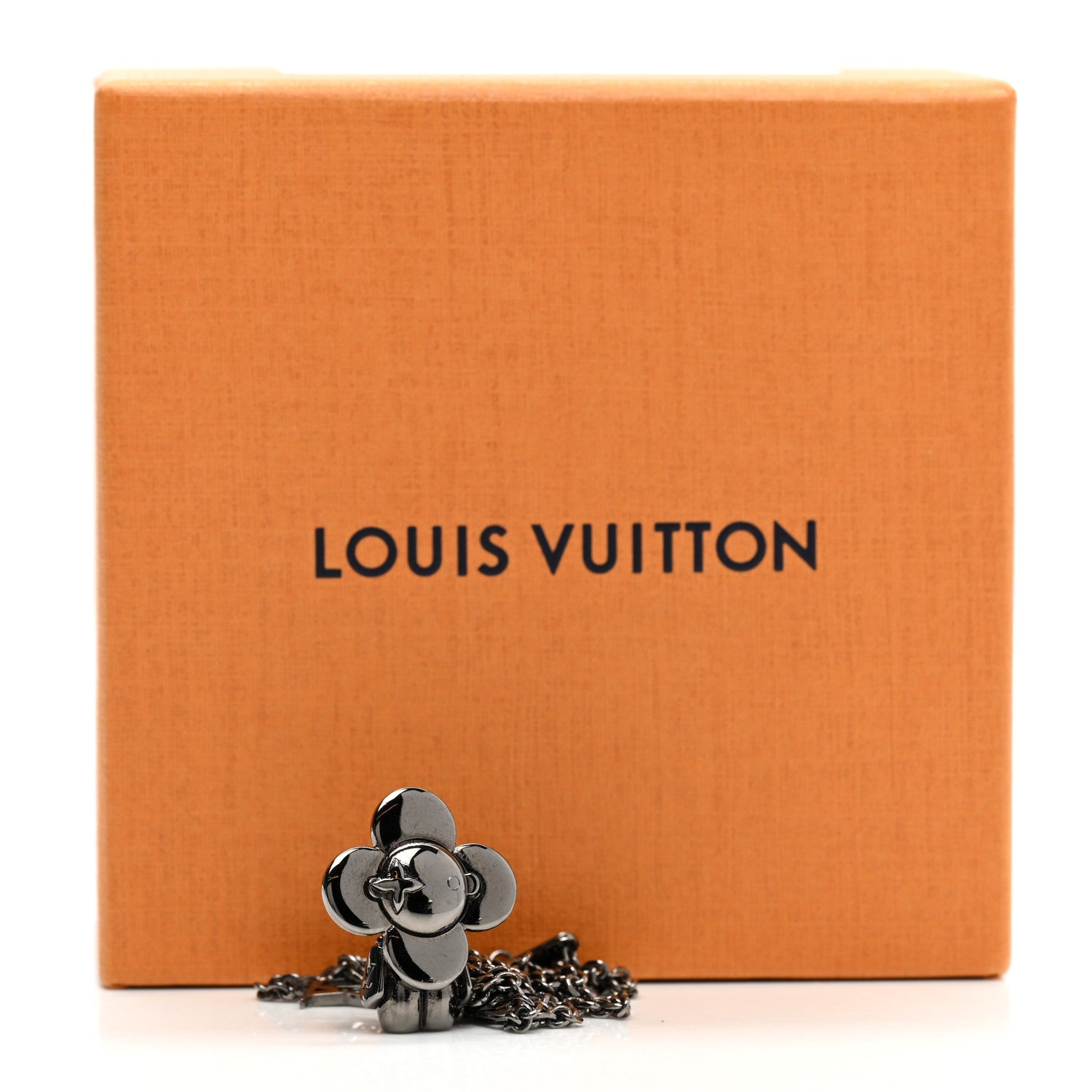 Louis Vuitton Monogram Eclipse Vivienne Pendant Necklace 7 of 7