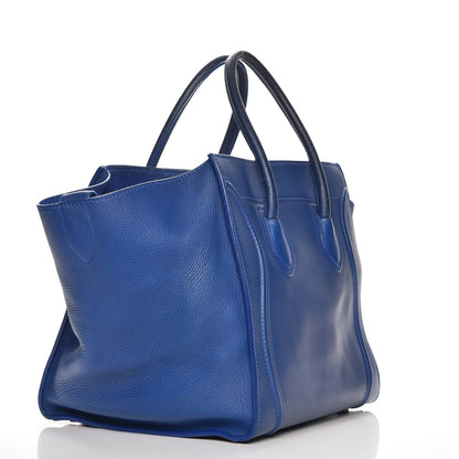 Celine Supple Calfskin Medium Phantom Luggage Royal Blue 3 of 14
