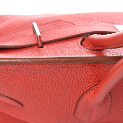 Hermes Taurillon Clemence JPG Shoulder Birkin II 42 Rouge Vif 14 of 15