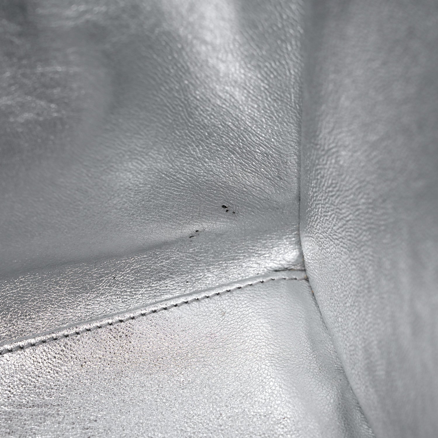 Celine Laminated Lambskin Micro Luggage Silver 18 of 18
