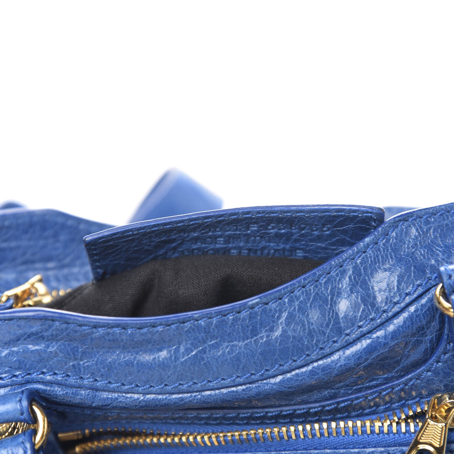 Agneau Giant 12 Gold Hardware City Bleu Lazuli