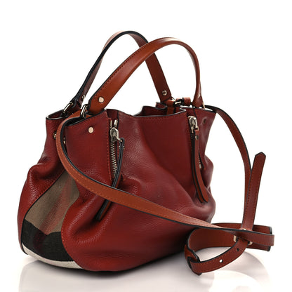 Burberry Grainy Calfskin House Check Small Maidstone Burnt Sienna 2 of 8