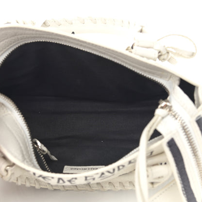 Balenciaga Agneau Arena Graffiti All Over Classic Silver Hardware Mini City White Black 5 of 13