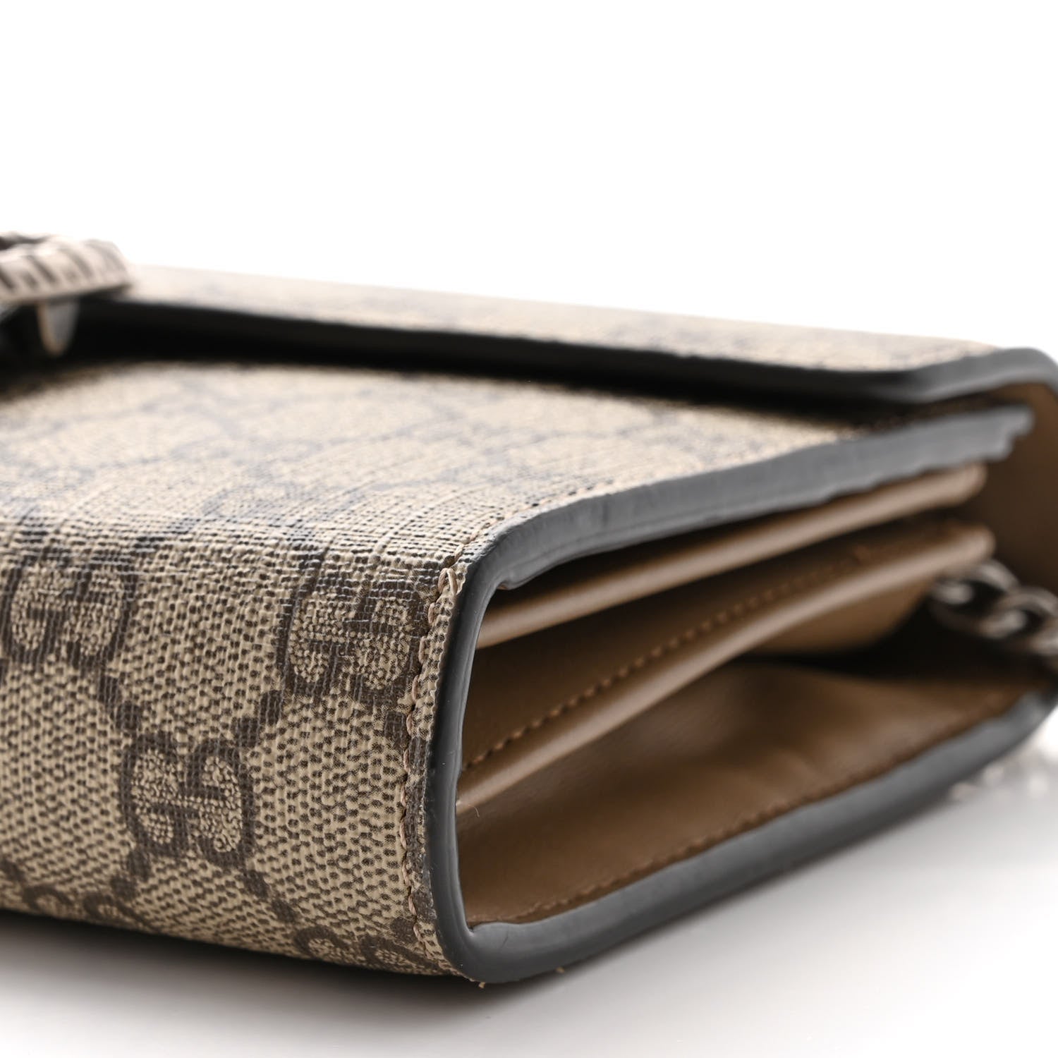 Gucci GG Supreme Monogram Mini Dionysus Chain Wallet Beige Taupe 10 of 10