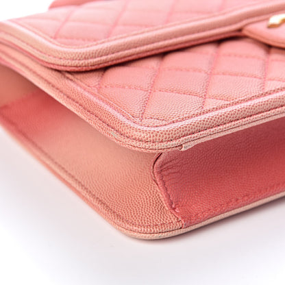 Chanel Caviar Quilted Medium Sunset On The Sea Flap Coral 9 of 10
