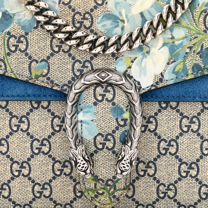 Gucci GG Supreme Monogram Blooms Mini Dionysus Shoulder Bag Beige Navy Vintage Blue 8 of 12